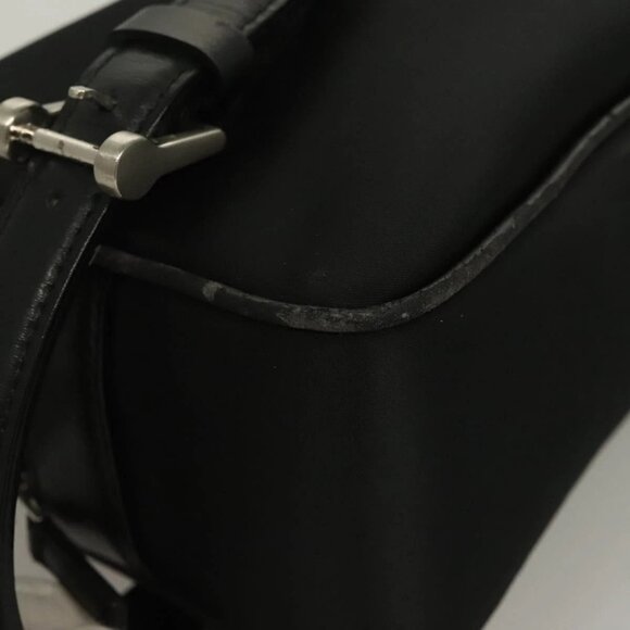 BURBERRY Clutch Bag Nylon Black Silver Auth bs27160 - Picture 8 of 16